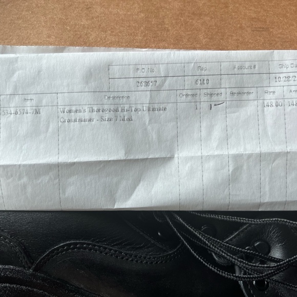 WORK BOOTS, THOROGOOD, HI -TOP, ULTIMATE CROSSTRAINER, BLK, SIZE 7, MADE IN USA - Picture 4 of 11